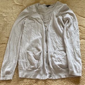 Ann Taylor women’s sweater/cardigan color tan and cream size small